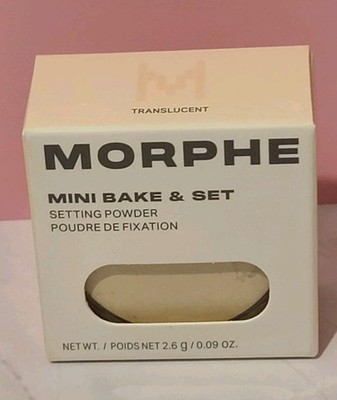 New In Box MORPHE Mini Bake & Set Setting Powder in Translucent 0.09 oz