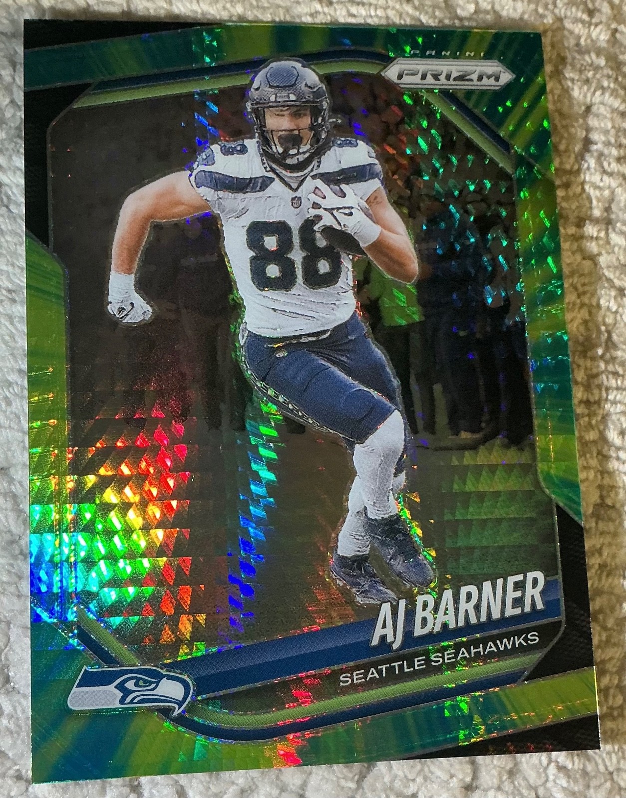 2025 Panini Prizm AJ Barner Hyper Prizm #297 Seattle Seahawks /200
