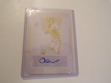 GEORGIA OSCAR DELP 2025 LEAF METAL PRINTING PLATE AUTO ROOKIE RC CARD 1/1