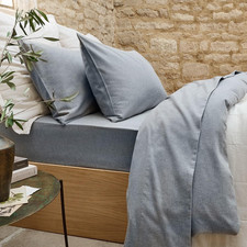 Luxury Silver Gray Flannel Twin Sheet Set  Super Soft Brushed Cotton