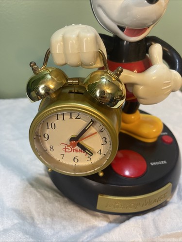 Disney Mickey Mouse sprechender Wecker Vintage getestet und funktioniert bitte lesen - Bild 4 von 20