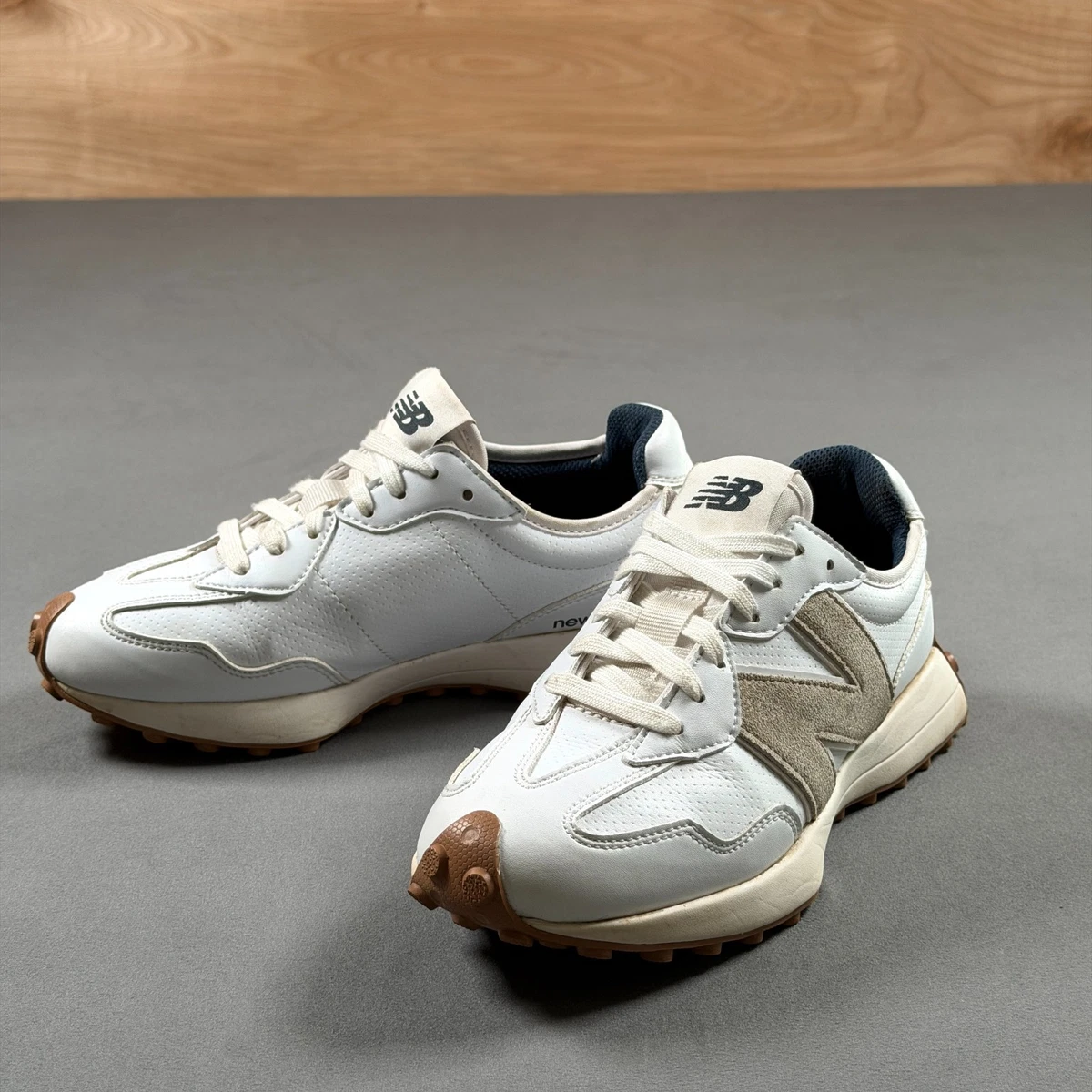 New Balance Brown Leather Athletic Shoes for Women for sale  display picture 1