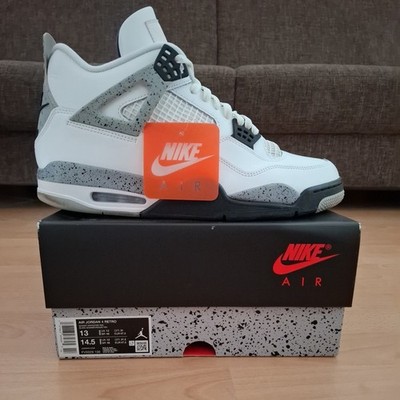 Jordan 4 white cement Größe 47.5  Nike Air