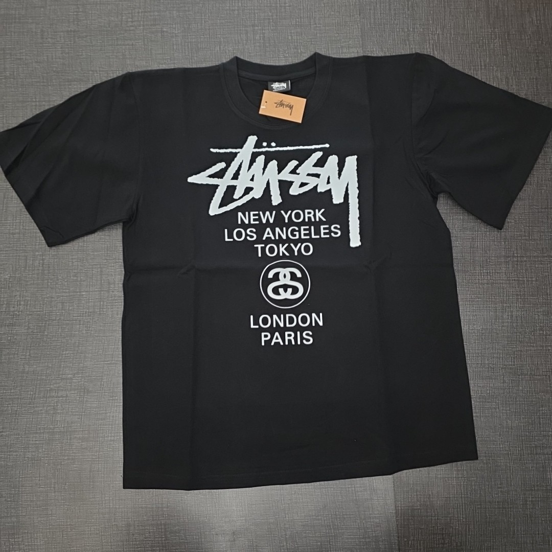 Stussy World Tour Tee Shirt Black Large | eBay
