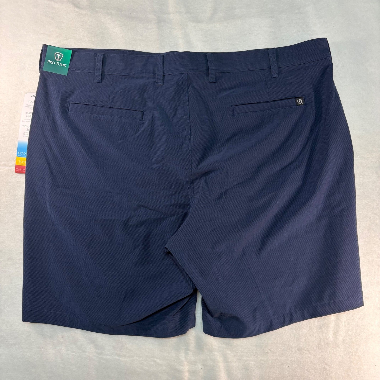 Pro Tour Mens Golf Shorts Navy Blue MotionPlay 360 Stretch UPF 30 Size 42 NEW thumbnail 7