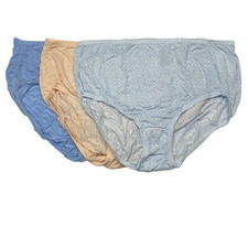 Jockey Set of 3 Supersoft Breathe Brief Panties Size 6 Watercolor A690992 13432