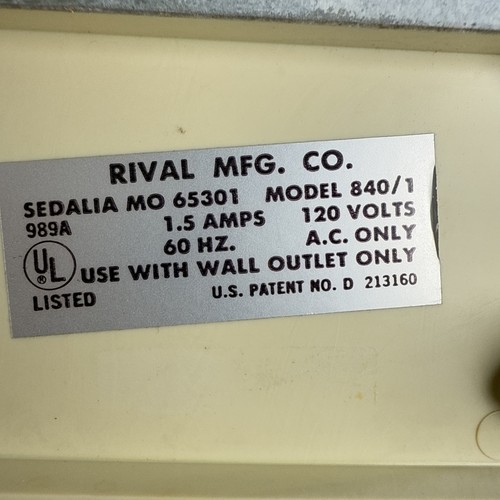 VTG Rival Electric Ice Crusher 840 2-CUP SS Stay-Sharp Blades Extra Cups Works! - Picture 12 of 14