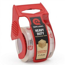 Heavy Duty Packing Tape with Dispenser 1 Pack 2.6 Mil Thick Clear Shippin...