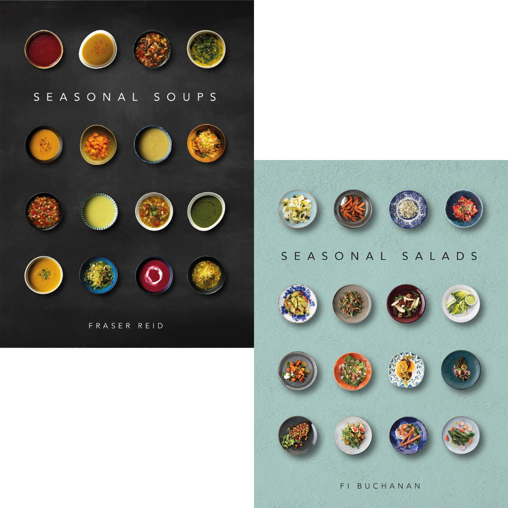 Seasonal Salads & Seasonal Soups 2 Book Set Collection