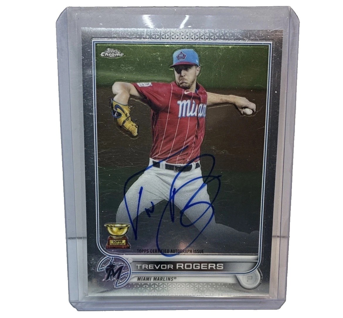 2022 Topps Chrome - Chrome Veteran Autographs Trevor Rogers #CVA-TR (AU)