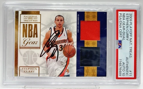 2009 National Treasures Stephen Curry Signed RPA RC Card /25 Auto 10 PSA/DNA