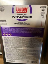 OATEY 30759 PURPLE PRIMER FOR PVC AND CPVC 1 GALLON