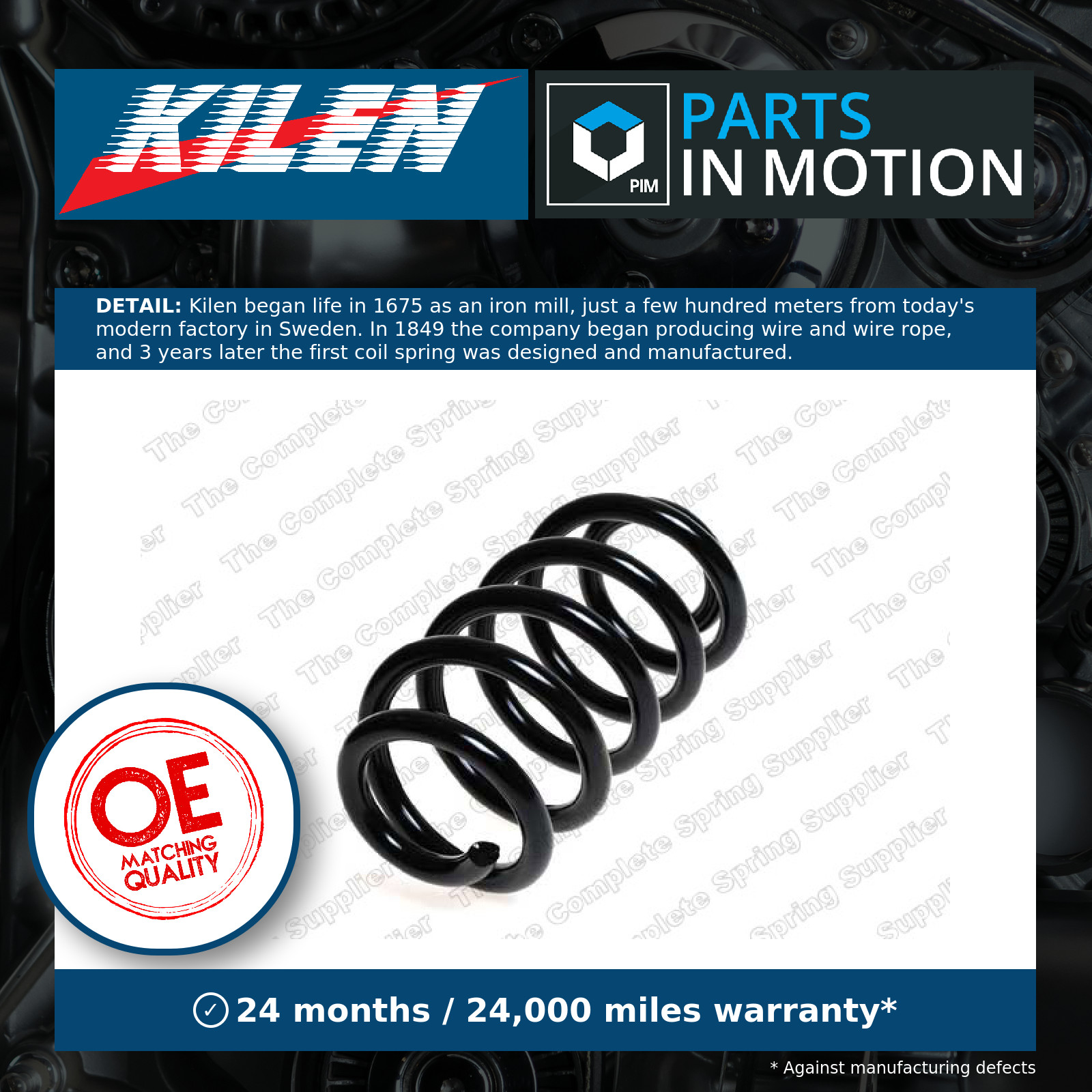 SUSPENSION SPRING 4004269 FOR AUDI A4/S4/Convertible ALT/AWA 2.0L AMB/BFB 1.8L - Image 6