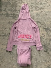 Juicy Couture Sweatsuit Pink Girls Age 7 