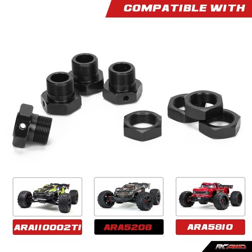 Tuerca de rueda de 24 mm 4 piezas hexagonal de rueda 4 piezas para Arrma 8S BLX Kraton Outcast piezas de actualización - Imagen 10 de 16