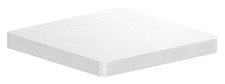 Flachkappe FeNau zum Aufschweißen, für Quadratrohr 40 x 40mm, geschliffen, V4A