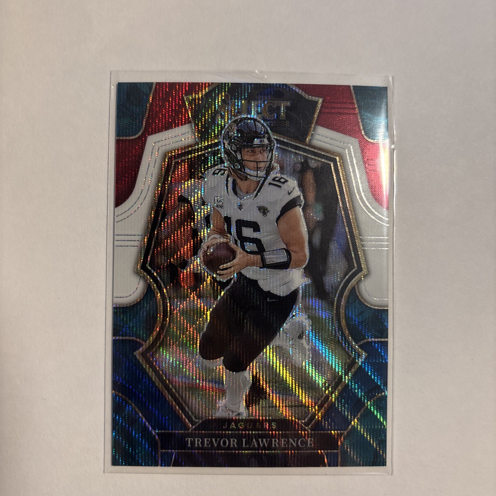 2022 Panini Select Trevor Lawrence #145 Premier Level Tricolor Prizm serial /199