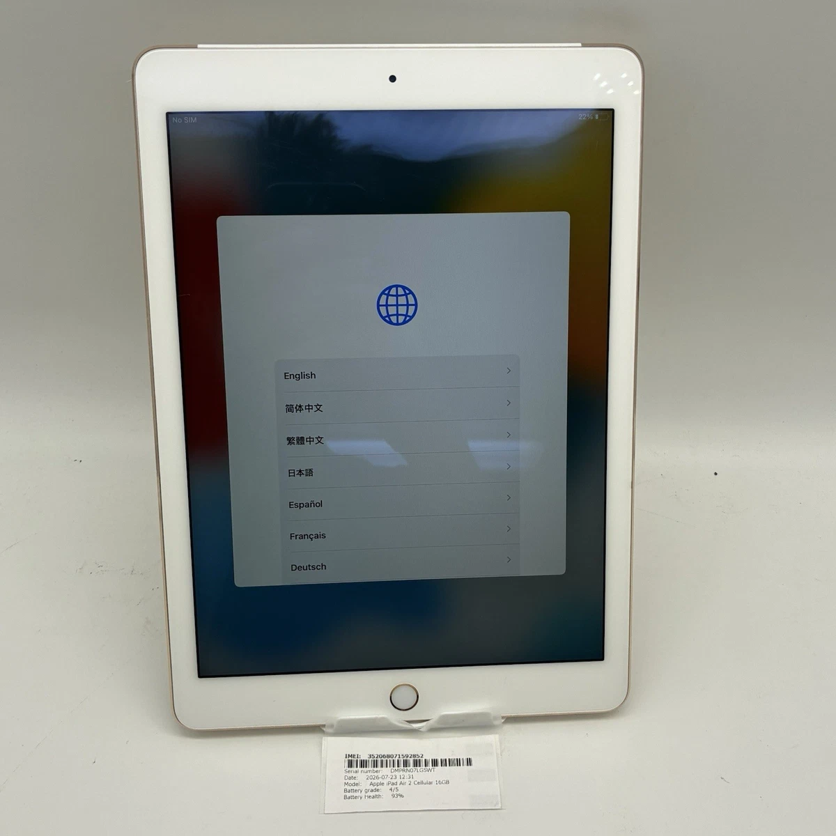 Unlocked 16GB iPad Air 2 for sale | eBay