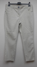 Wallis Size UK 14 Petite  EU 42 Beige Smart Cropped Trousers 35"  Waist Pockets