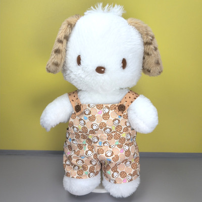 Build A Bear Chocolate Chip Pochacco Plüschtier Sanrio mit Latzhose Overall