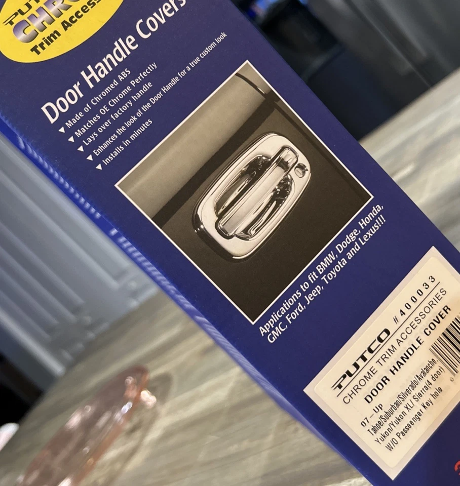 Putco 2007-2010 Tahoe Yukon Sierra 4 Cromo Manija Puerta Cubierta Borde 400033 Foto 2 de 4