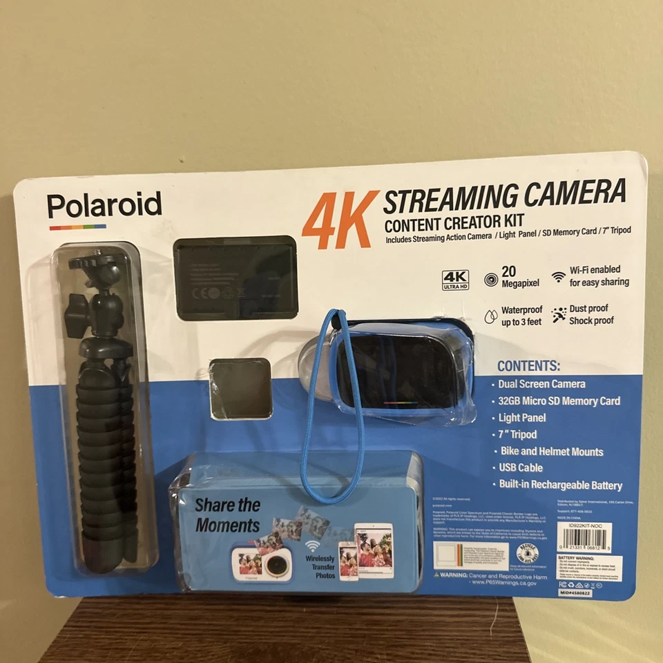 Polaroid 4k Streaming Camera - Content Creator Kit (SD Card Missing) - Image 4 of 4