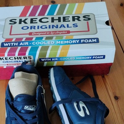 SKECHERS Originals Sneaker Low Top EU 39 Blau Air-Cooled Memory Foam