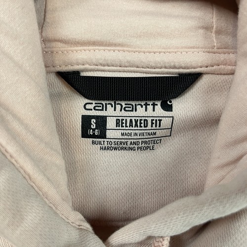 Carhartt Hoodie Youth Small Pink Flaws Workwear Preowned - Picture 9 of 22