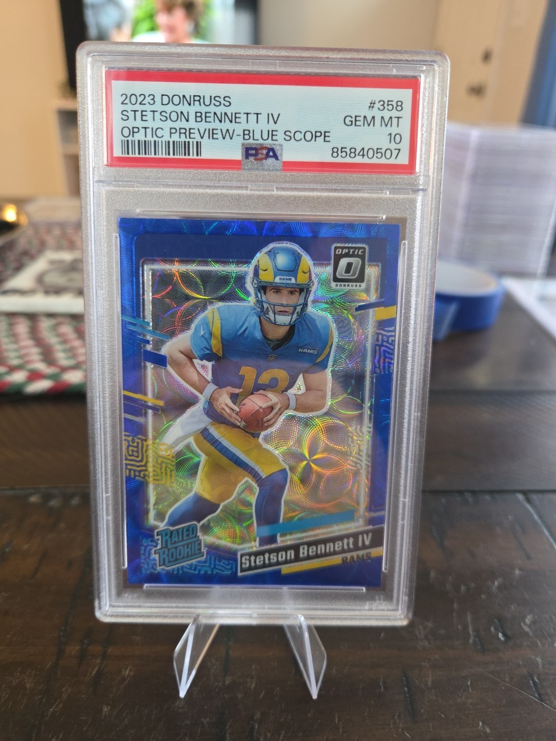 Stetson Bennett Panini Donruss #358 Preview Blue Scope Optic