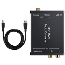 USB to Digital Coaxial Optical 3.5mm Headset Stereo DAC Audio Converter Adapter