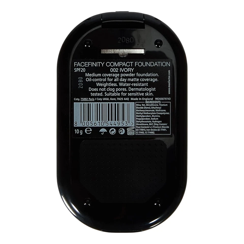 Max Factor Facefinity Compact Foundation 002 Ivory OLD VERSION 10G SPF20 - Image 4 of 4