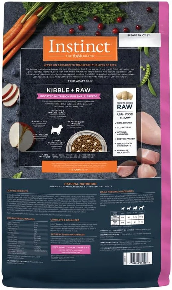 Instinct Raw Boost Small Breed, Natural Dry Dog Food with Freeze Dried Pieces, G - Image 2 of 4