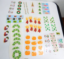 Mrs. Grossman's Large Lot Vintage 1990's 2000's Christmas Winter Fall Stickers