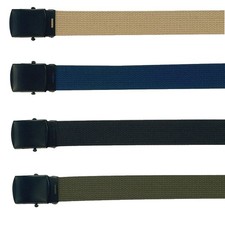Rothco Tactical Web Belt 44" 100 Cotton Camo Military Camo Army Belt,Pick Color