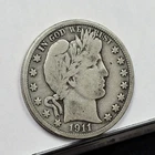 1911 Barber Half Dollar - Fine Details, Old Cleaned (#59186-L)