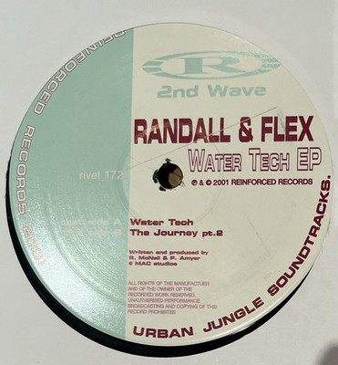 Randall & Flex Water Tech EP 12'' Vinyl Reinforced Records Jungle Drum n bass VG+
