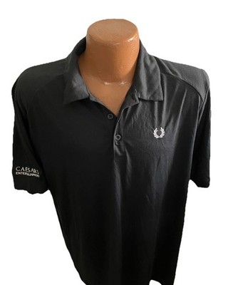 Caesars Palace Entertainment Las Vegas Employee Black Polo Shirt Size XL