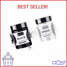  60g White  40g Black Mica Powder - 100g Mica Powder for Epoxy Resin - Pigment