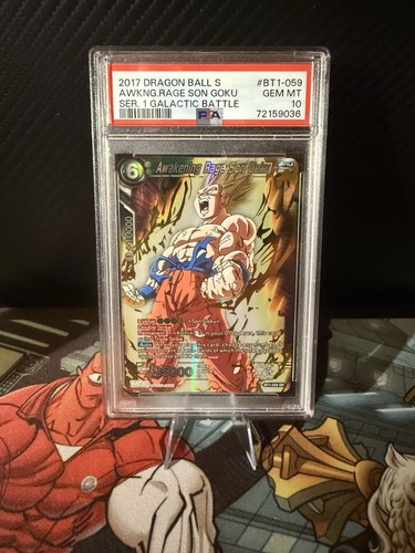 2017 Dragon Ball Super Awakening Rage Son Goku PSA Gem Mint 10