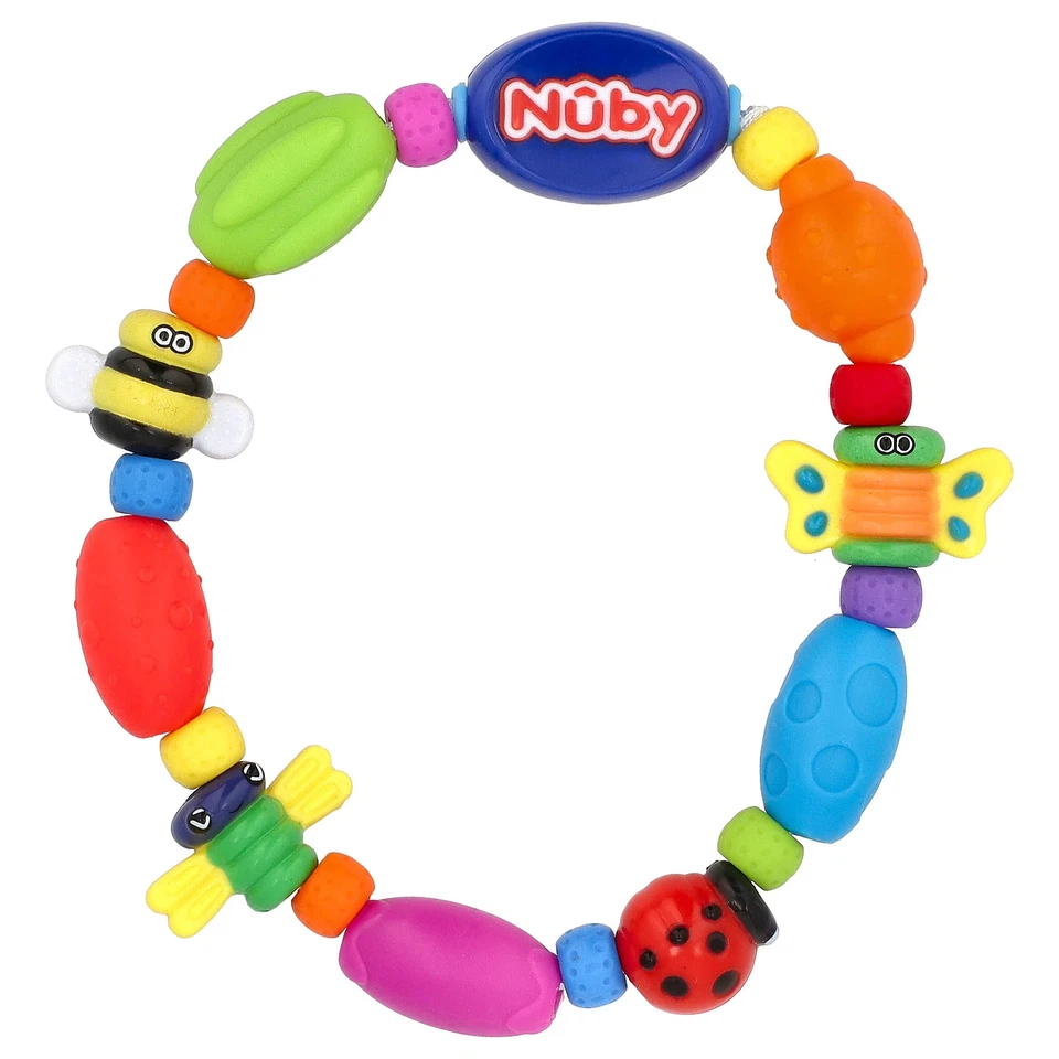 Mordedor calmante Nuby Bug-a-Loop 3 meses 1 mordedor calmante sin BPA Foto 3 de 3