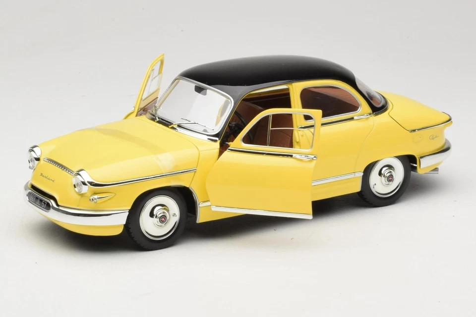 8173 Panhard PL17 Yellow Solido 1:18 - Immagine 2 di 4