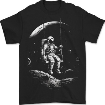 Raum Swing Astronaut Mond Fantasie Herren 100% Baumwolle