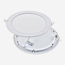 18W Slim Round LED Panel Light 6000K Ceiling Downlight AC85-265V 220mm-2 Pack
