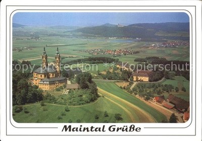 Maintal Basilika Vierzehnheiligen Maintalblick Fliegeraufnahme