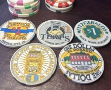 Black Hawk/Central City Colorado Casinos Chips/Tokens-Lot 2-5 Total SeePhotos
