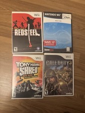 Wii Action Games Lot Tony Hawk Shred Red Steel Call of Duty 3 Skate It