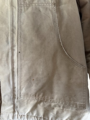 Vtg Carhartt Jacket C03 BRN Arctic Quilt Lined Barn Chore Canvas Distress 2X-3X - Picture 3 of 24