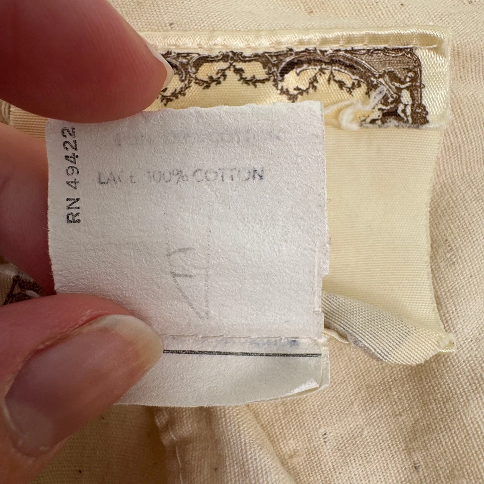 VTG! 70s Gunne Sax Jessica Prairie Wedding Lace Trim Maxi Dress Ruffle 9 Boho - Image 4 of 4