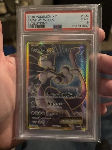 2016 Pokemon XY Evolutions #103 Mewtwo Ex Fa PSA 9 MINT