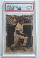 FRANK THOMAS 1998 Leaf Fractal Materials Wood Z2 Axis Die Cut 4/20 PSA 8 Pop 2